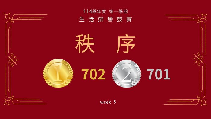 114學年度第一學期生活榮譽競賽第五周圖片
